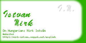 istvan mirk business card